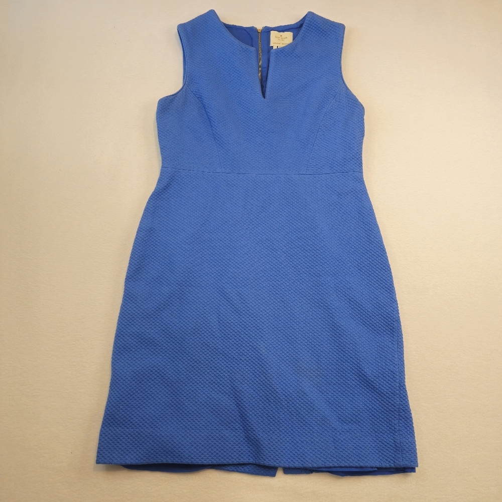 Kate Spade Elegant Blue Sleeveless Dress Size 14